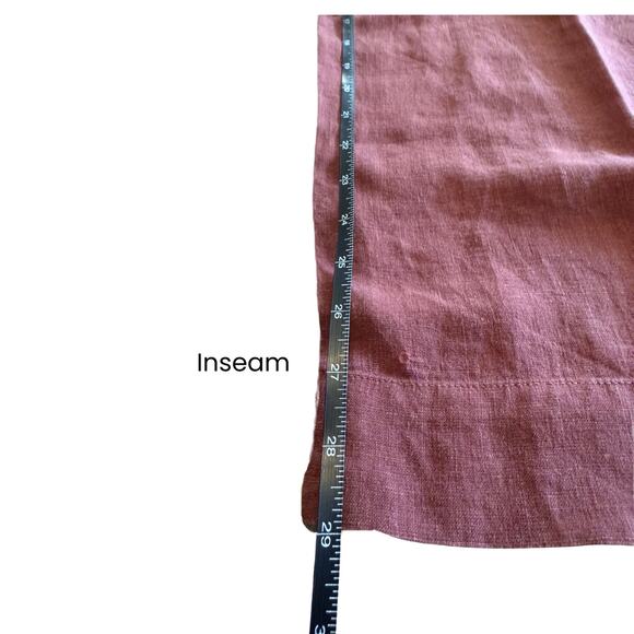 Anthropologie Linen Strapless Jumpsuit 💜 Cocoa Plum | 26W Plus NWT $198 Retail - Picture 7 of 10